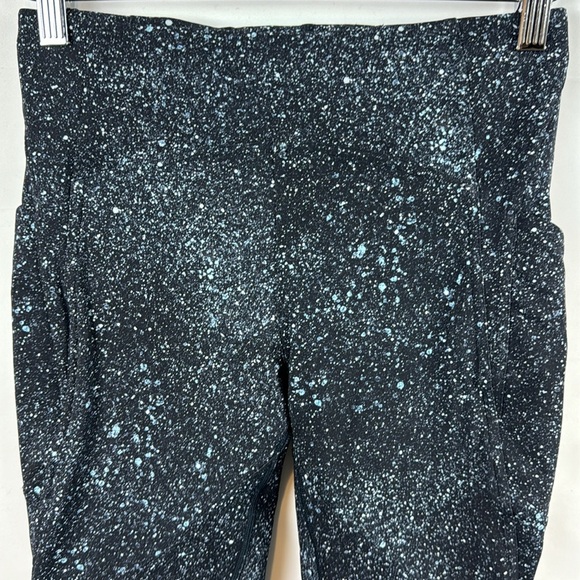 Lululemon Lead the Pack Crop‎ 23" Mineralize Multi Black Blue Leggins Size 6 - Picture 6 of 14